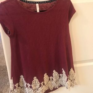 Maroon shirt